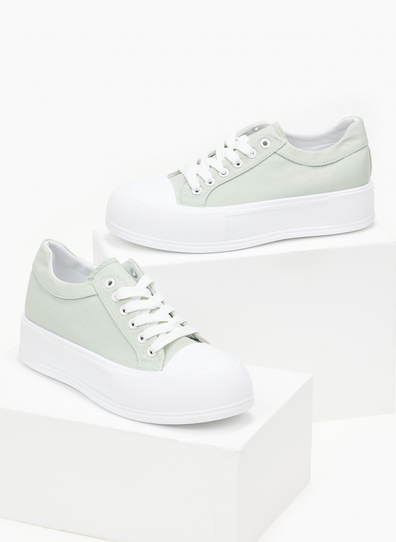 Sneakers πάνινα με διπλή σόλα