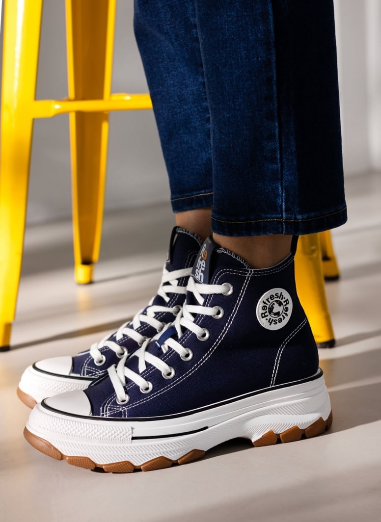 Sneakers πάνινα μποτάκια Refresh 171919