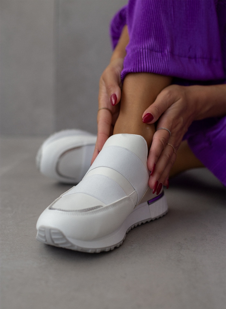 Sneakers slip on με λάστιχα