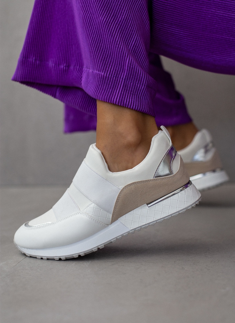 Sneakers slip on με λάστιχα