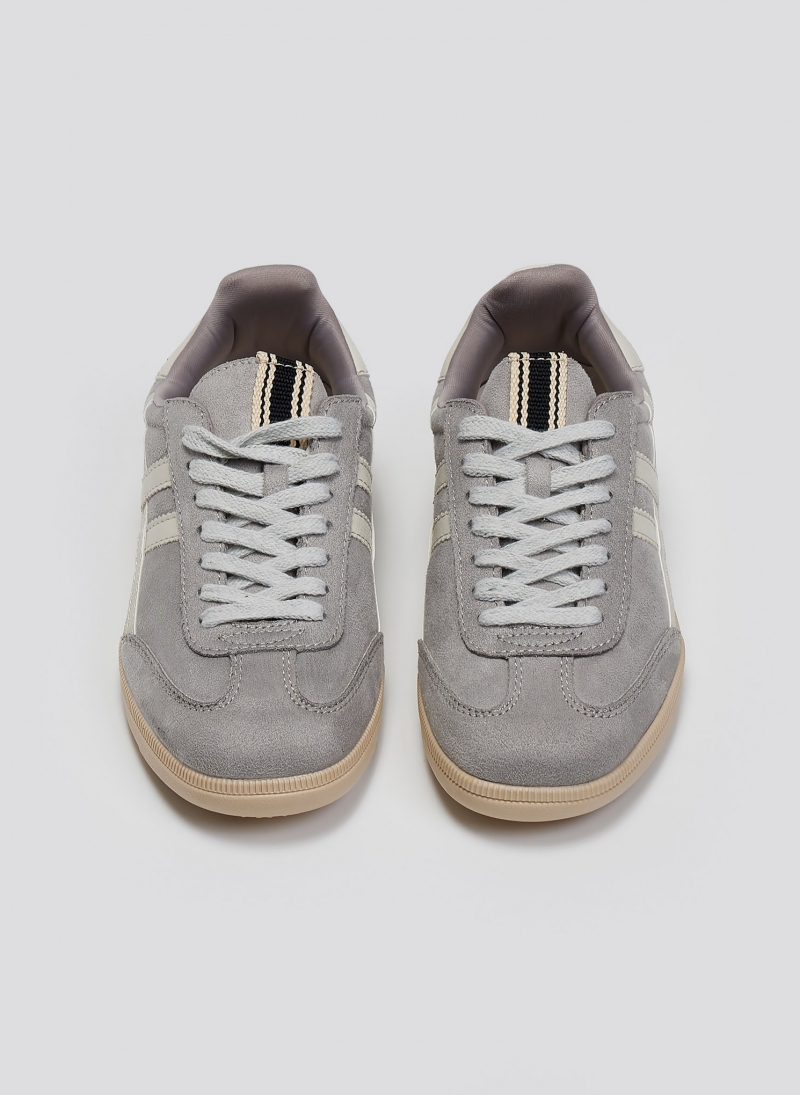 Sneakers suede με ρίγες CORINA