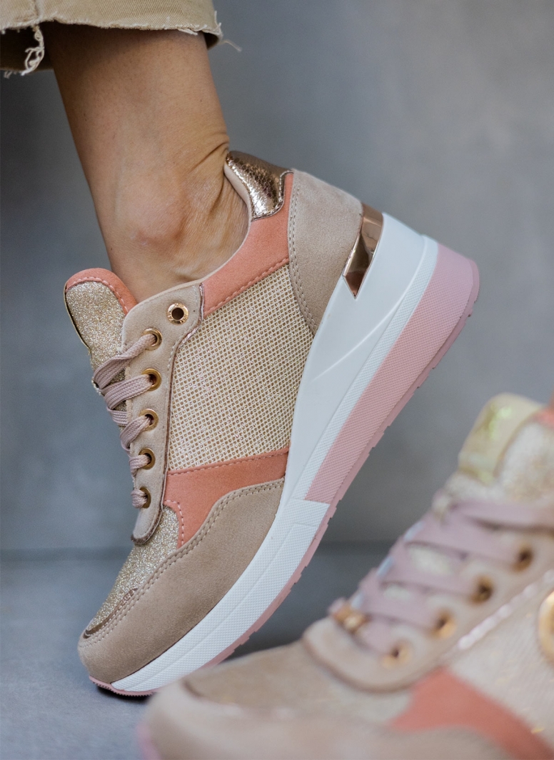 Sneakers wedges με glitter Xti 141116