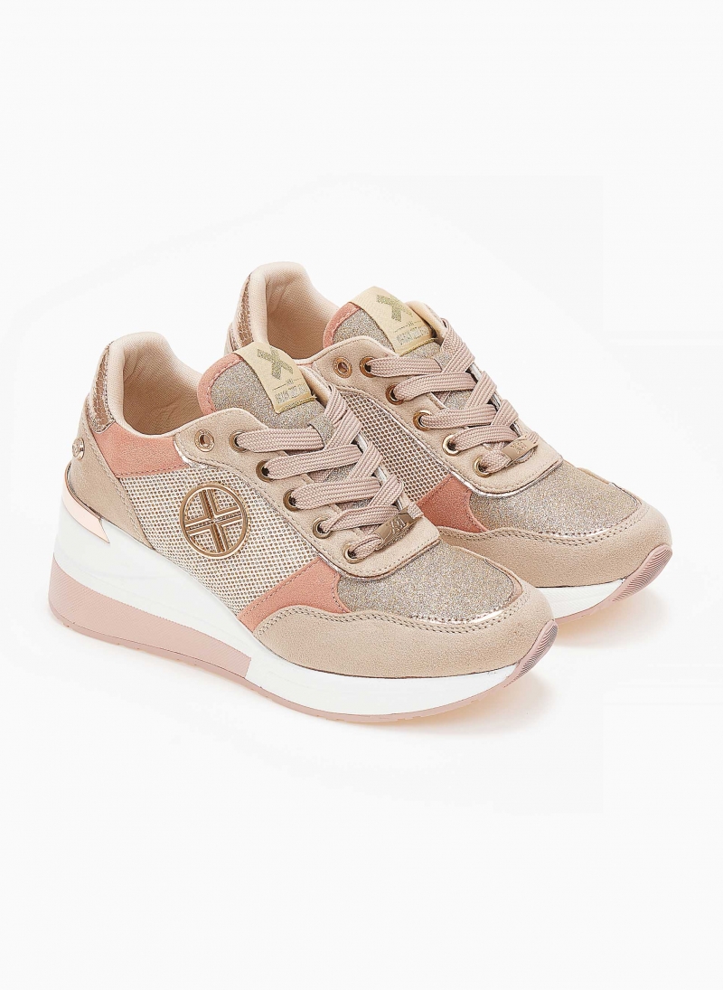 Sneakers wedges με glitter Xti 141116