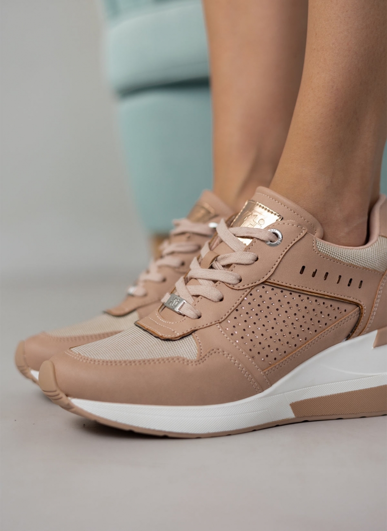 Sneakers wedges με στρας Xti 141154