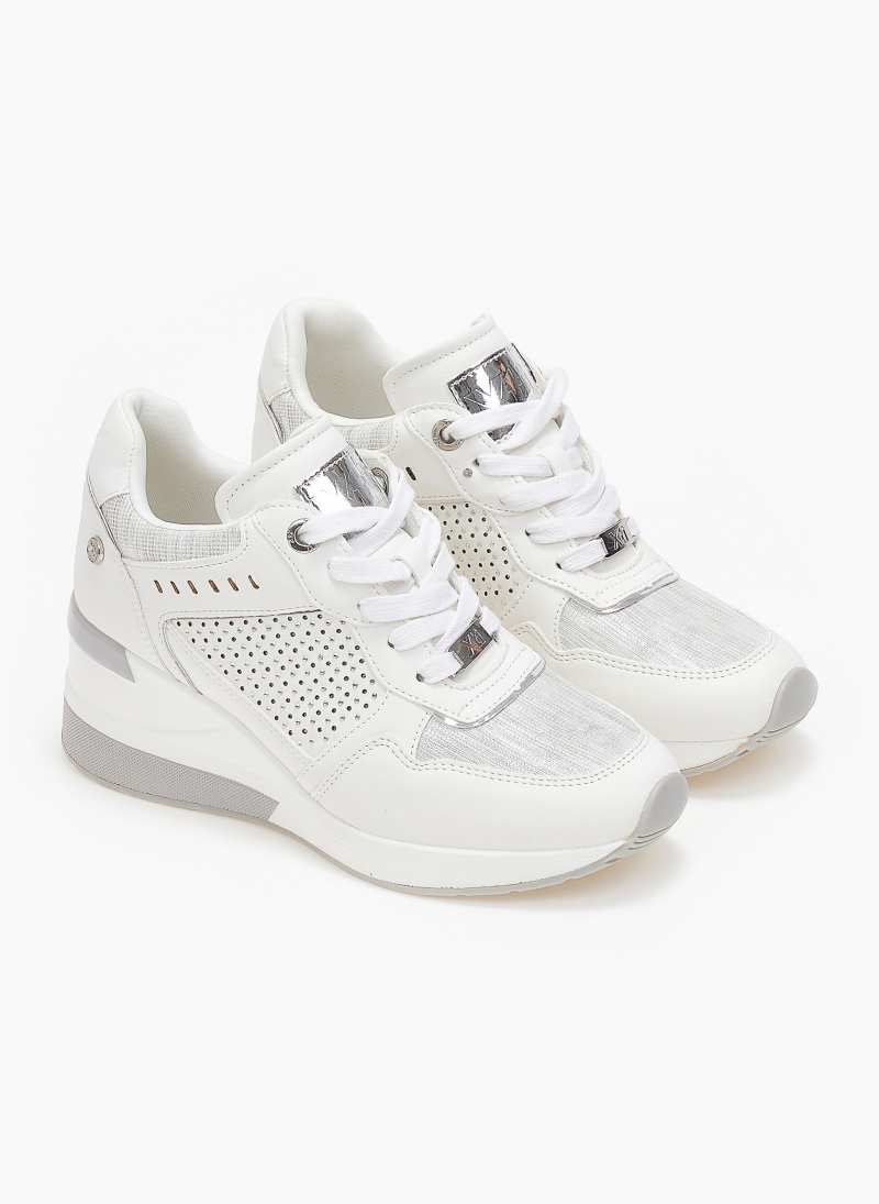 Sneakers wedges με στρας Xti 141154