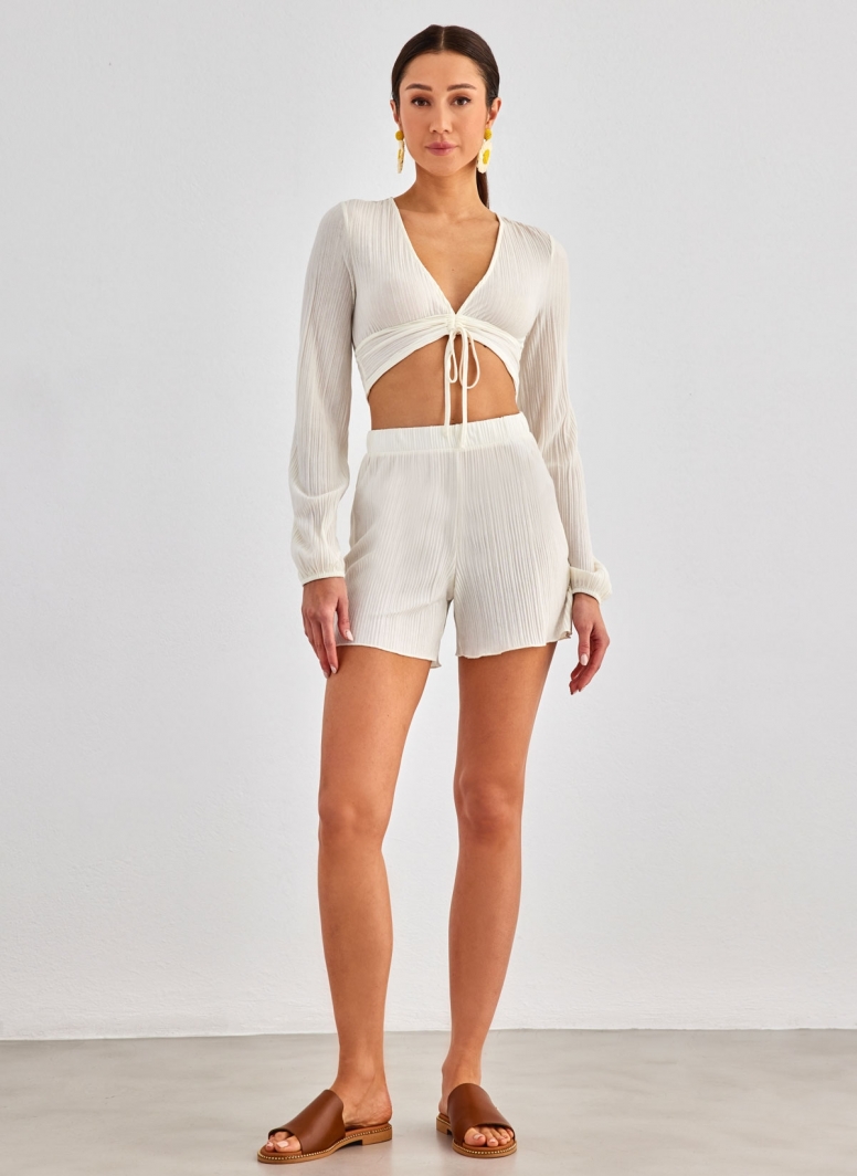 Σορτς με σχέδιο στην ύφανση Vero Moda 10317013