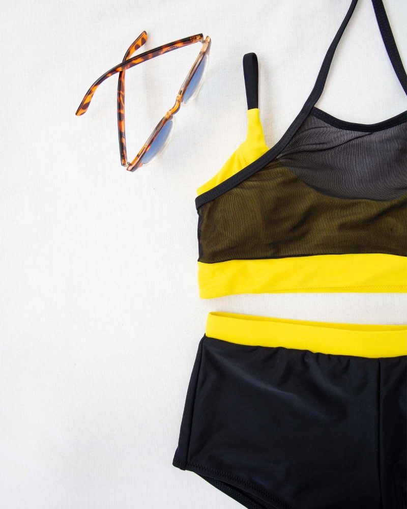 Sports bikini με διαφάνεια στο μπούστο