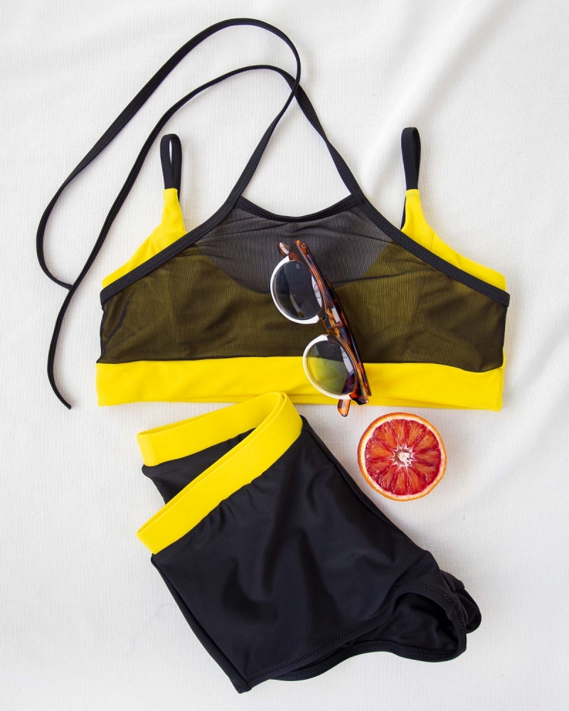 Sports bikini με διαφάνεια στο μπούστο