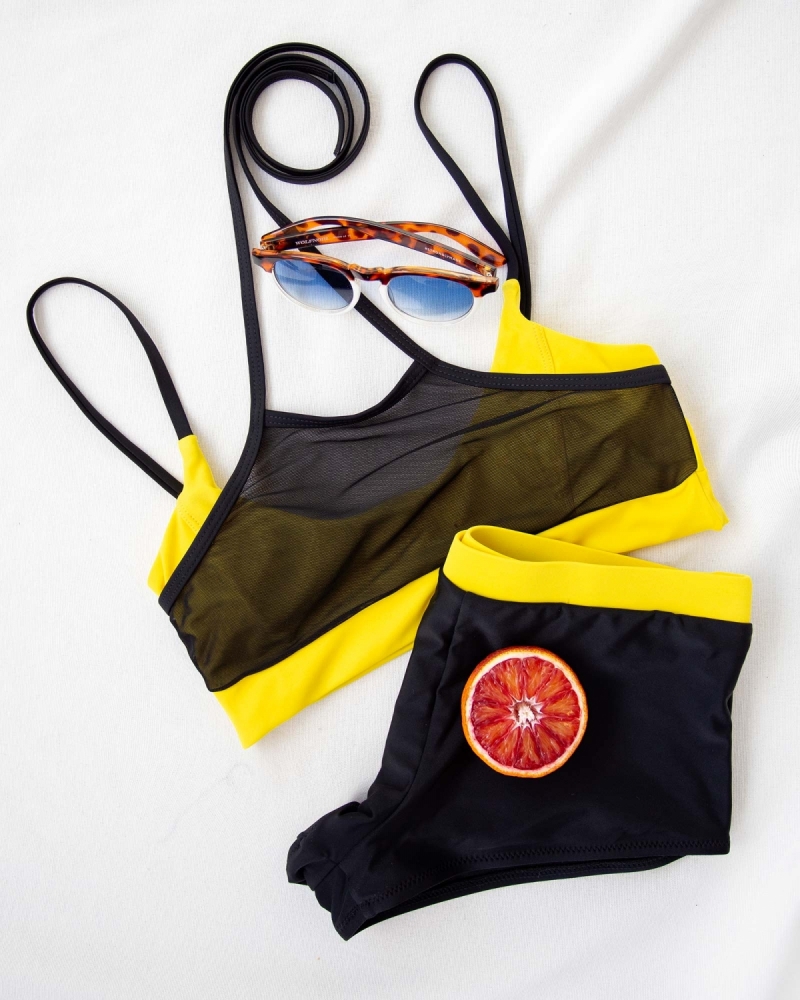 Sports bikini με διαφάνεια στο μπούστο