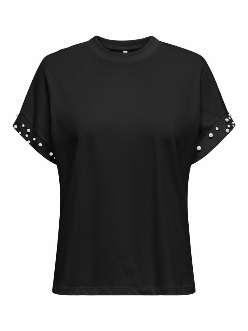 T-shirt με πέρλες ONLY 15346733