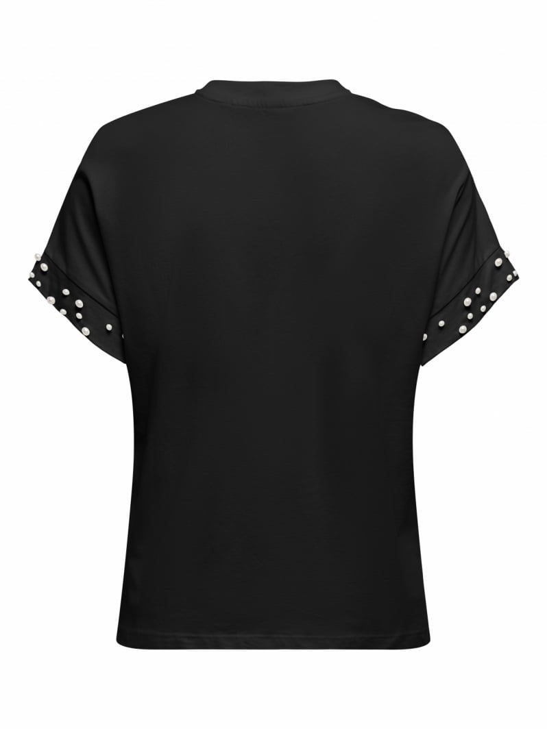 T-shirt με πέρλες ONLY 15346733