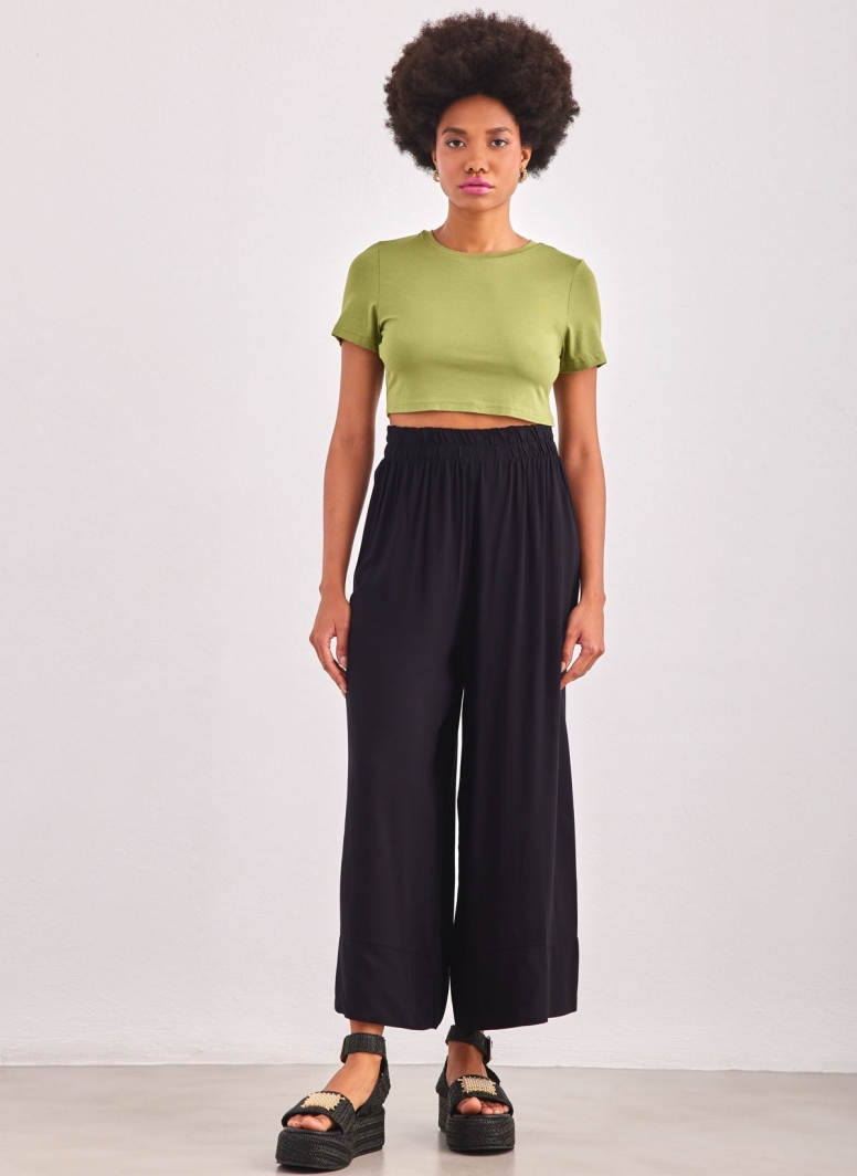 T-shirt σε cropped γραμμή Different-Shop 03-133