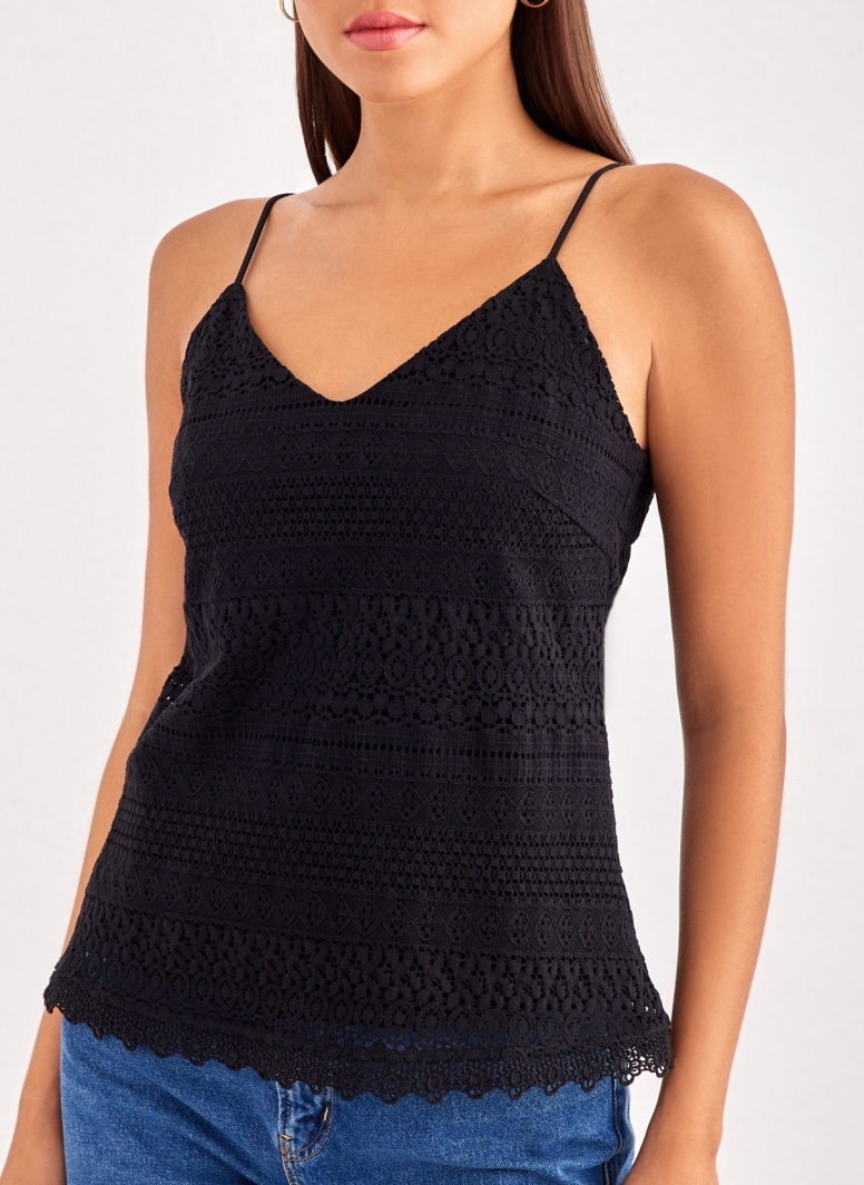 Τοπ δαντέλα με ραντάκι Vero Moda 10190150