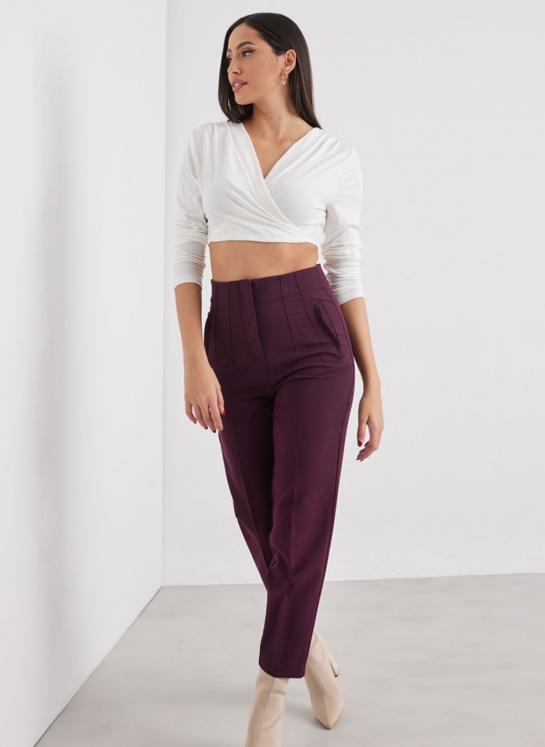 Crop top κρουαζέ Noobass 01-111