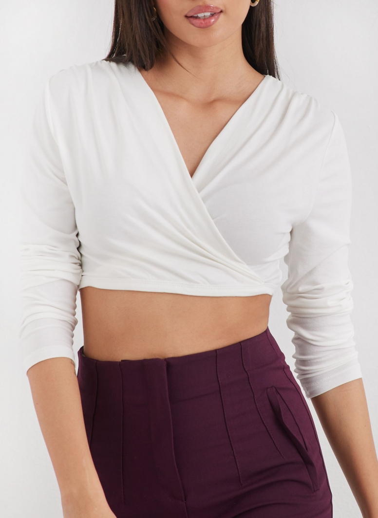 Crop top κρουαζέ Noobass 01-111