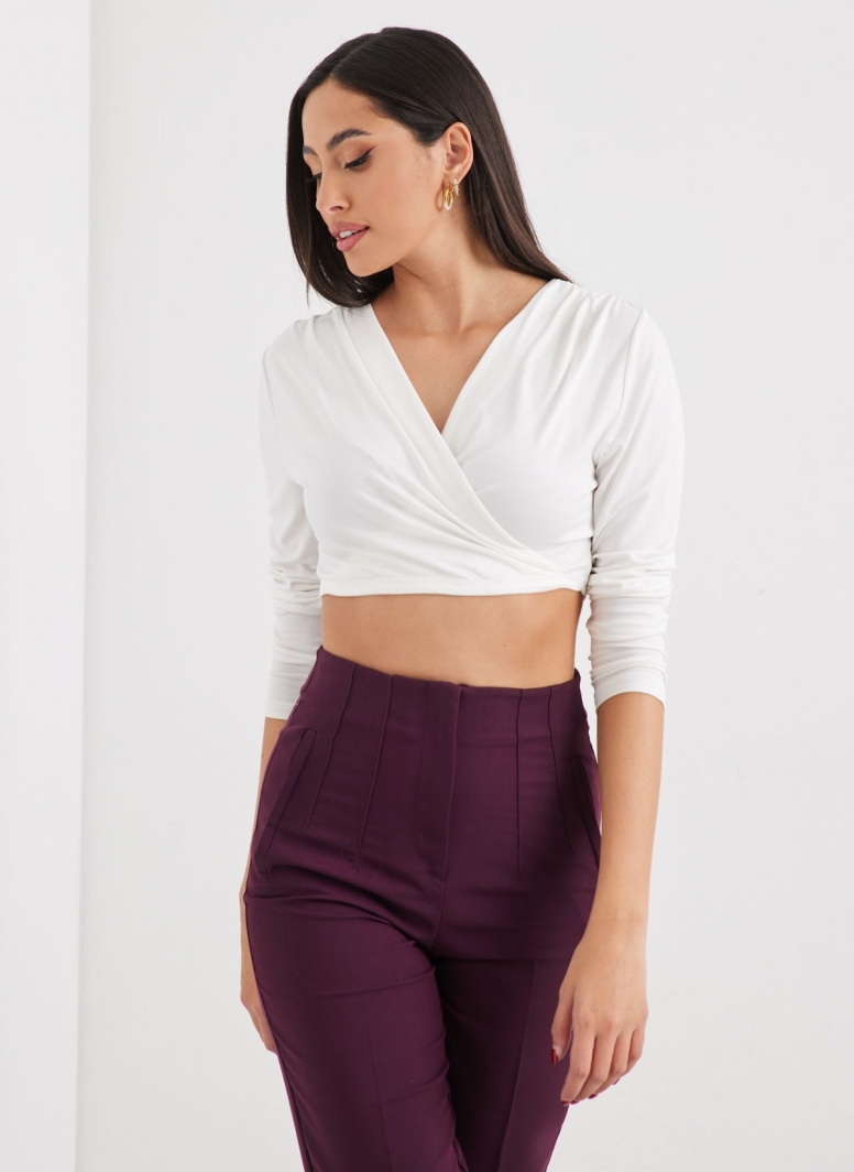 Crop top κρουαζέ Noobass 01-111