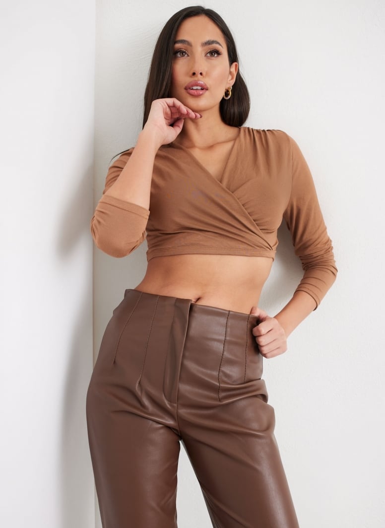 Crop top κρουαζέ Noobass 01-111