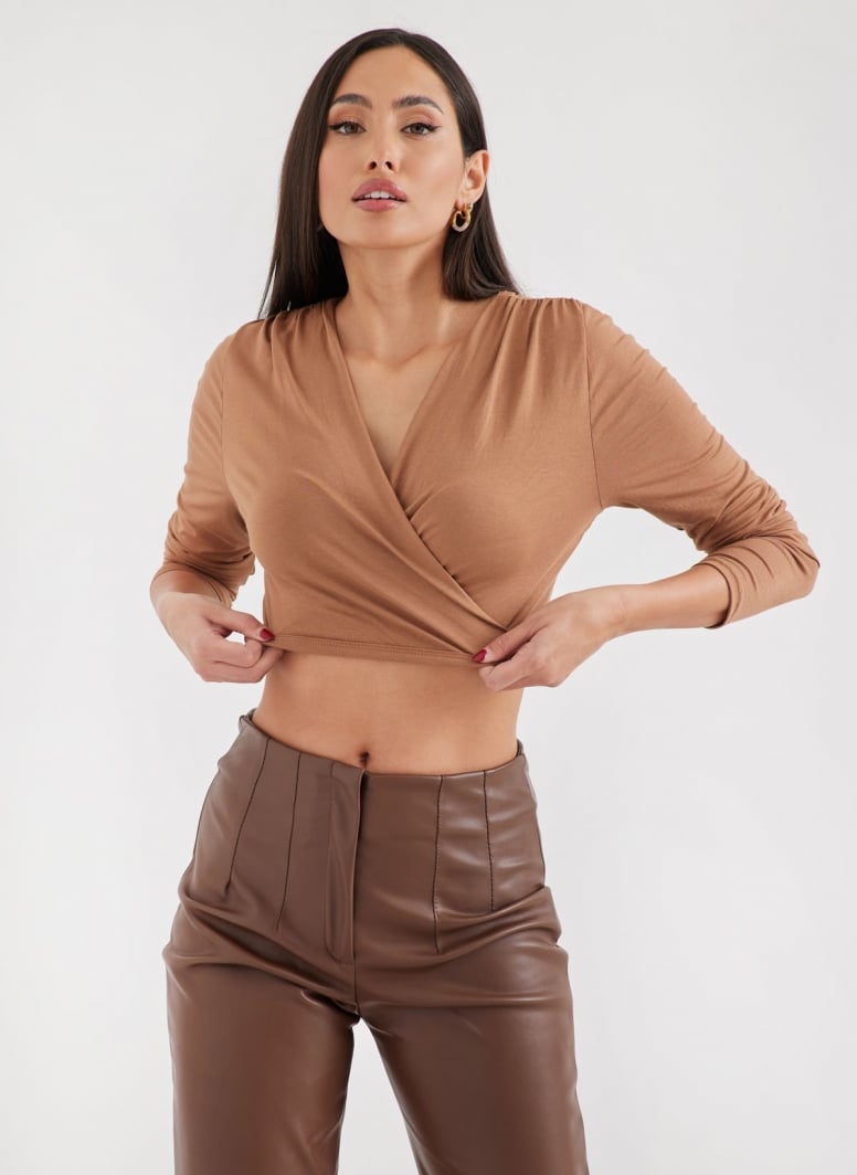 Crop top κρουαζέ Noobass 01-111