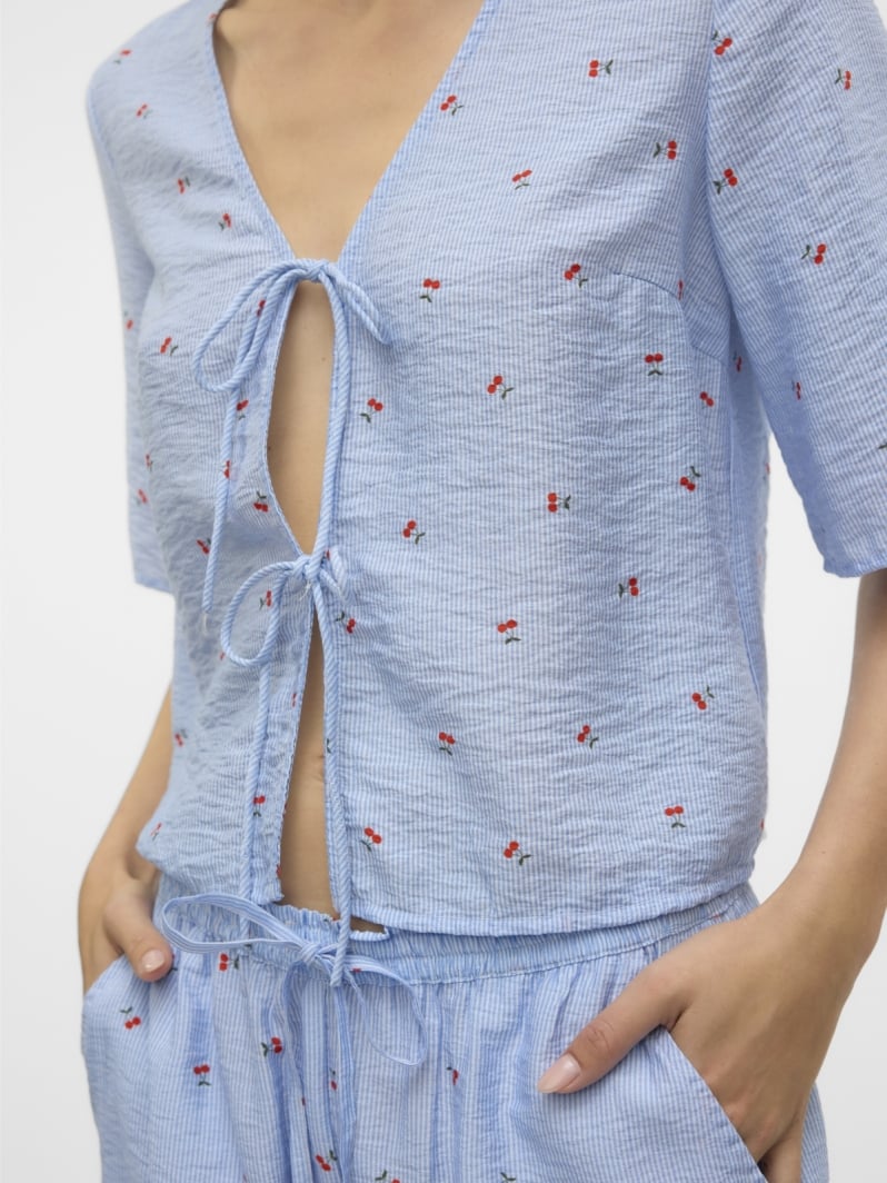 Τοπ ριγέ με δέσιμο Vero Moda 10324638