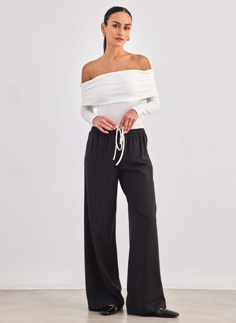 Τοπ strapless μακρυμάνικο