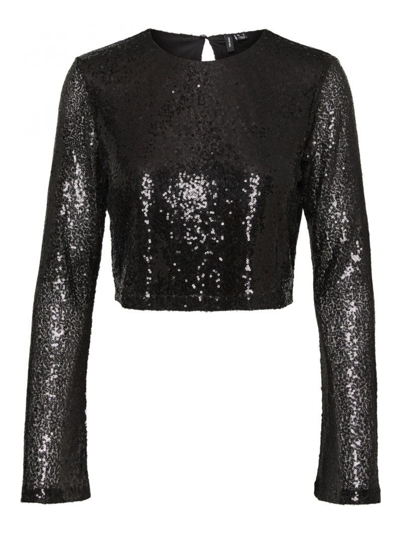 Crop top με παγιέτες Vero Moda 10305497