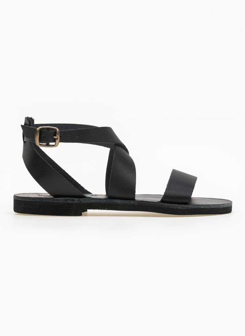 Σανδάλια δερμάτινα με crossover μπαρέτα Iris Sandals