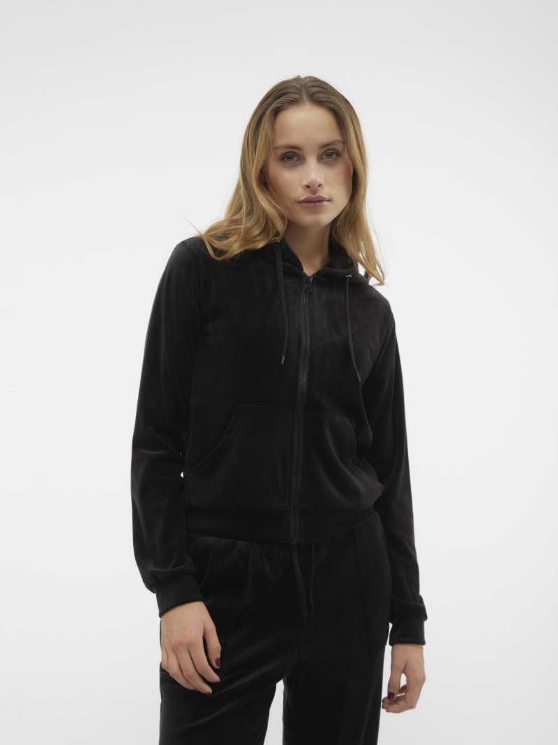 Ζακέτα velvet με κουκούλα Vero Moda 10294074