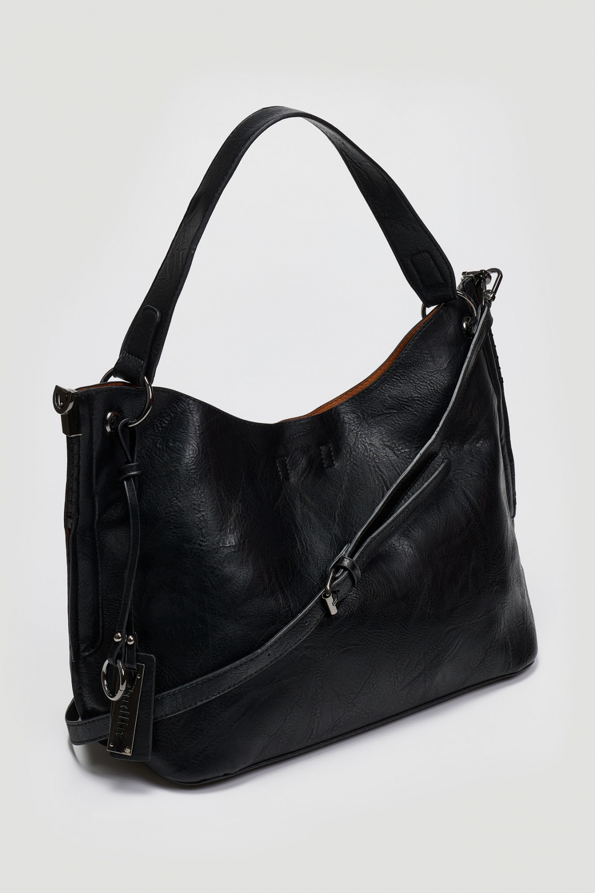 Tote bag με εσωτερικό τσαντάκι - Μαύρο φωτογραφία