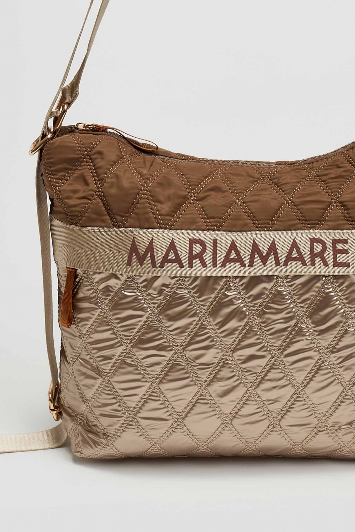 MARIAMARE Τσάντα χιαστί καπιτονέ Marimare - Άμμου