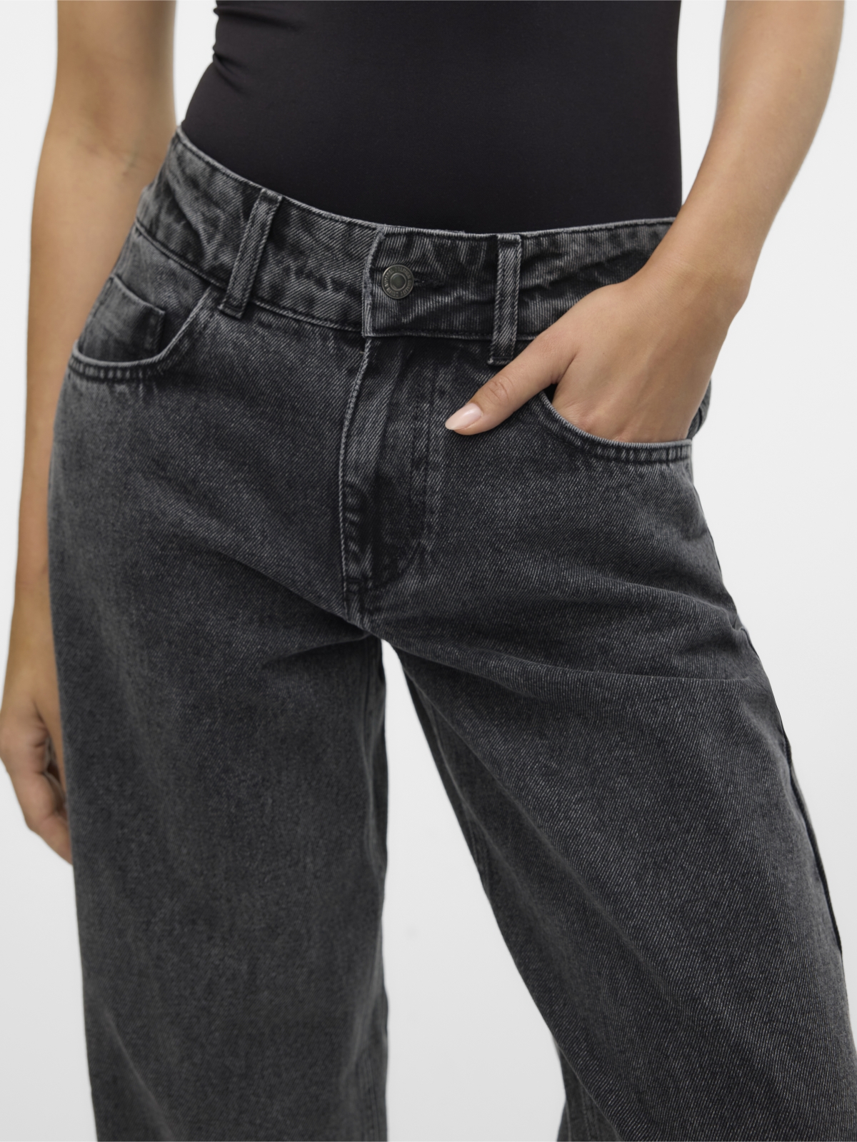 Τζιν wideleg Rancy Vero Moda 10328954 - Ανθρακί φωτογραφία
